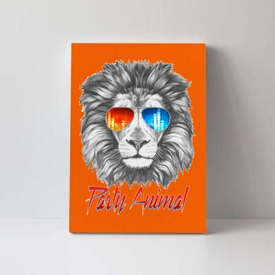 Cool Party Animal Lion Canvas