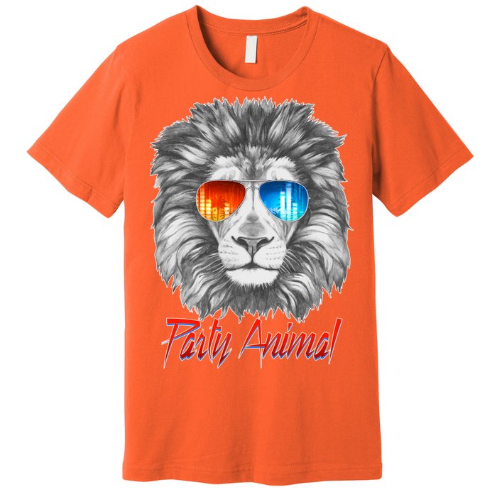 Cool Party Animal Lion Premium T-Shirt