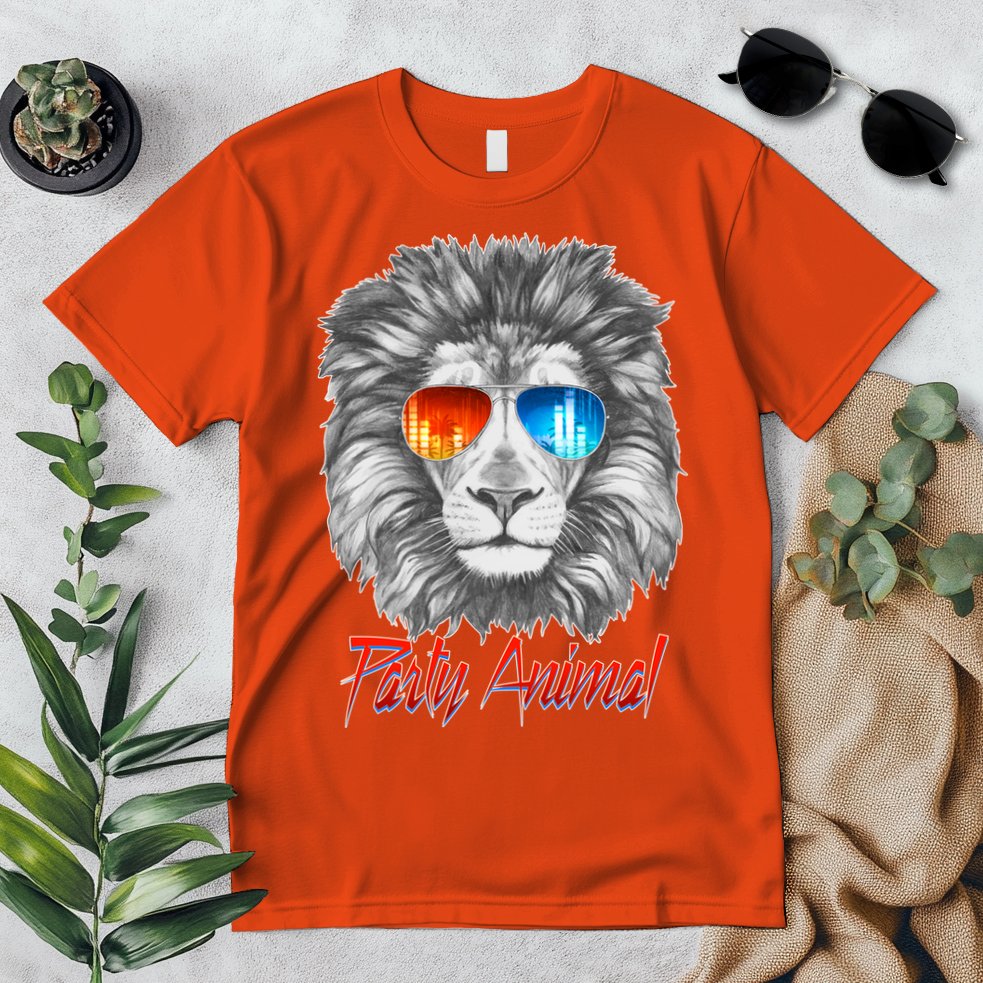 Cool Party Animal Lion Premium T-Shirt