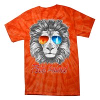 Cool Party Animal Lion Tie-Dye T-Shirt