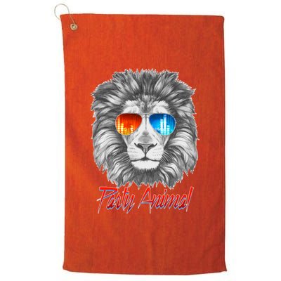 Cool Party Animal Lion Platinum Collection Golf Towel