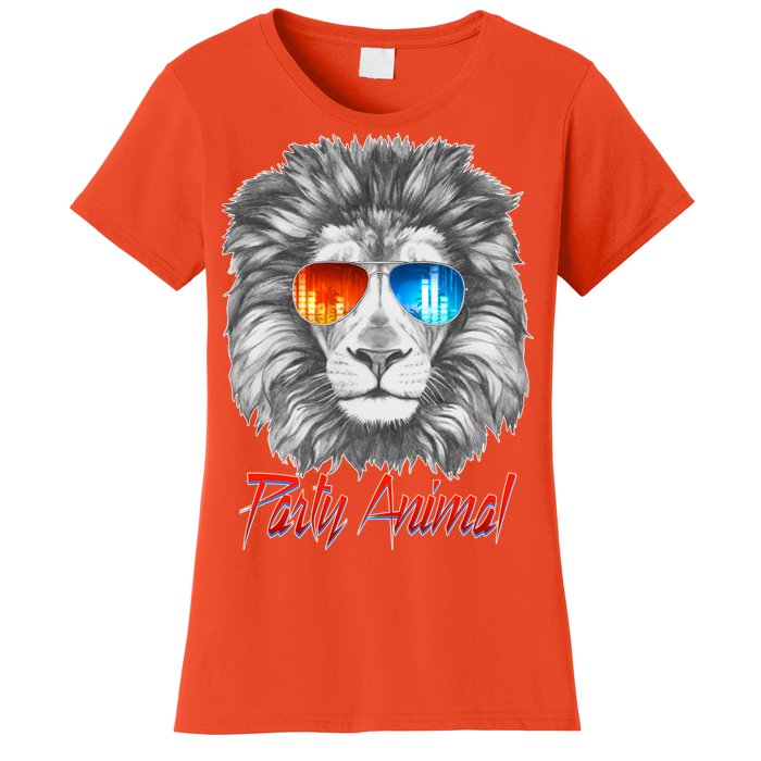 Cool Party Animal Lion Women's T-Shirt