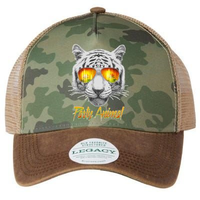 Cool Party Animal Tiger Legacy Tie Dye Trucker Hat