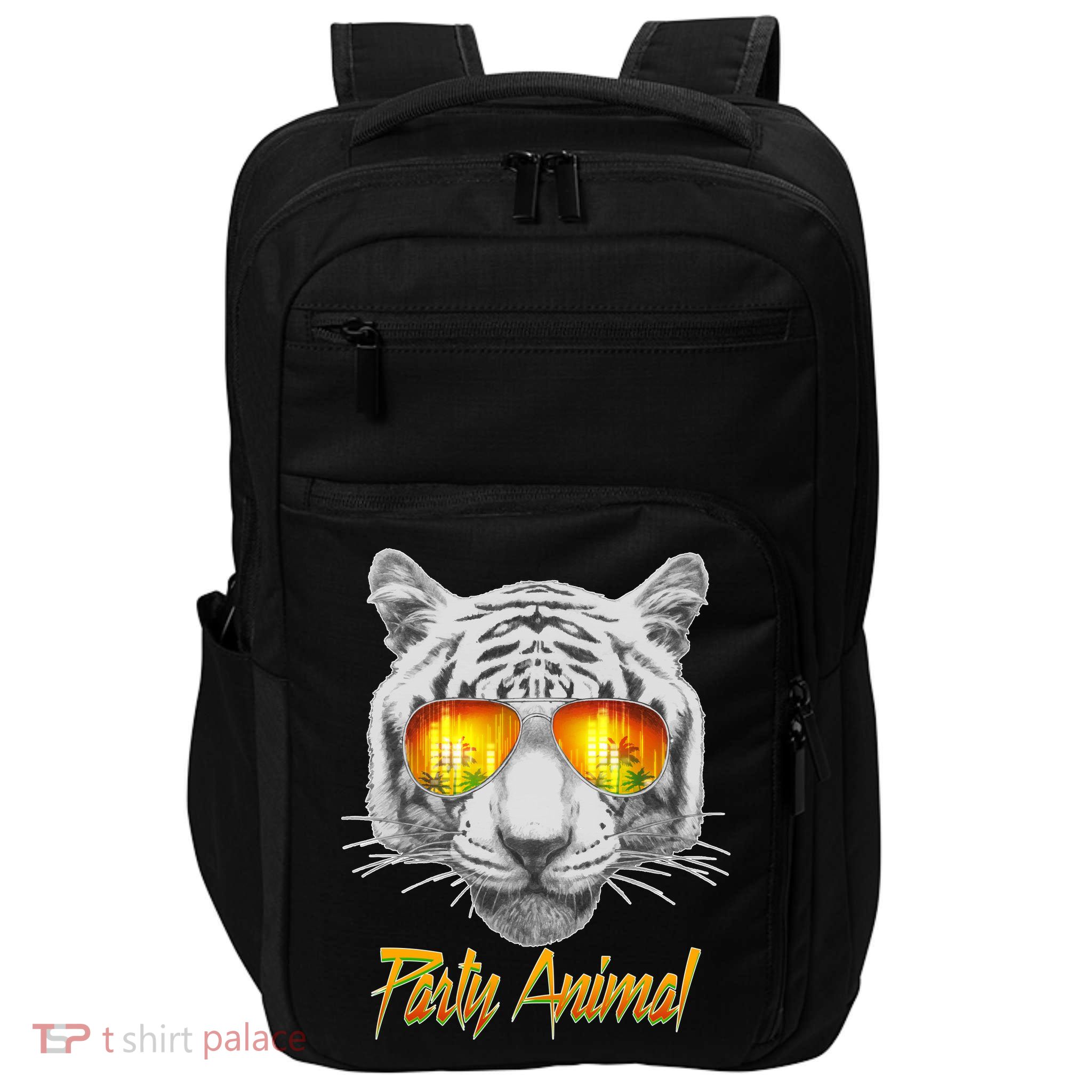 Cool Party Animal Tiger Impact Tech Backpack