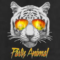 Cool Party Animal Tiger Adult Drive Performance Visor