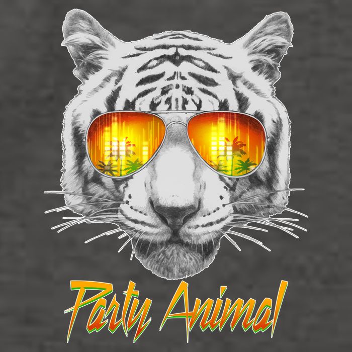 Cool Party Animal Tiger Vector Backpack