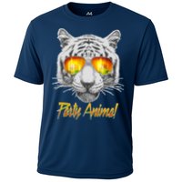 Cool Party Animal Tiger Cooling Performance Crew T-Shirt