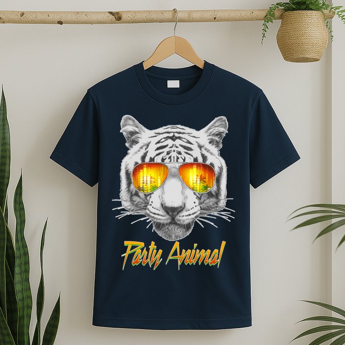 Cool Party Animal Tiger T-Shirt