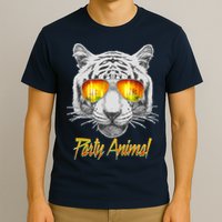 Cool Party Animal Tiger T-Shirt