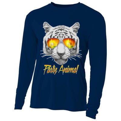 Cool Party Animal Tiger Cooling Performance Long Sleeve Crew
