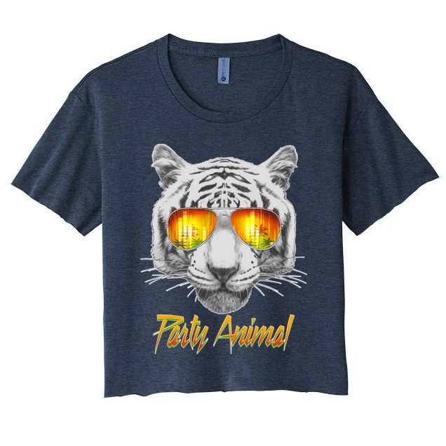 Cool Party Animal Tiger Crop Top