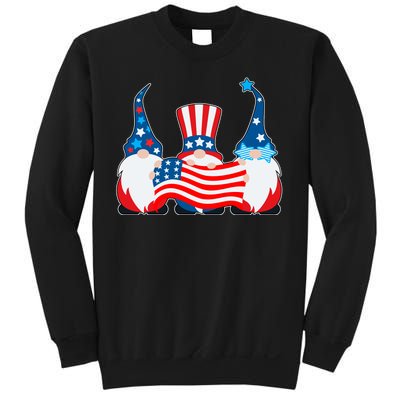 Cool Patriotic USA American Gnomes Sweatshirt