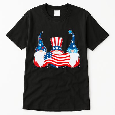 Cool Patriotic USA American Gnomes Tall T-Shirt