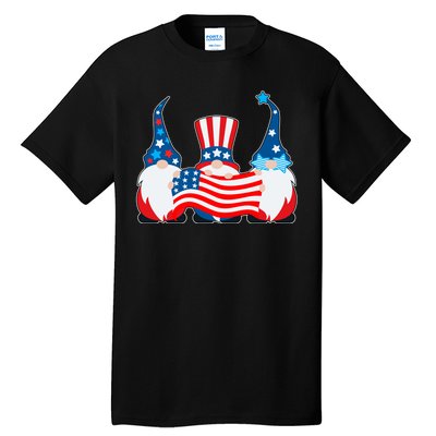 Cool Patriotic USA American Gnomes Tall T-Shirt