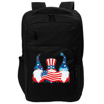 Cool Patriotic USA American Gnomes Impact Tech Backpack