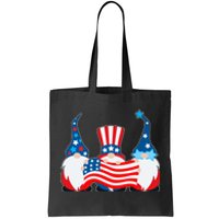 Cool Patriotic USA American Gnomes Tote Bag