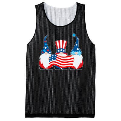 Cool Patriotic USA American Gnomes Mesh Reversible Basketball Jersey Tank