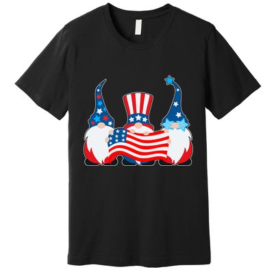 Cool Patriotic USA American Gnomes Premium T-Shirt