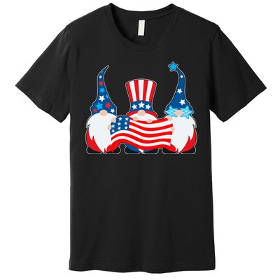 Cool Patriotic USA American Gnomes Premium T-Shirt