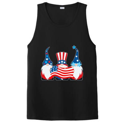 Cool Patriotic USA American Gnomes PosiCharge Competitor Tank