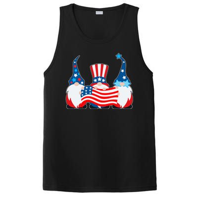 Cool Patriotic USA American Gnomes PosiCharge Competitor Tank