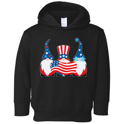 Cool Patriotic USA American Gnomes Toddler Hoodie