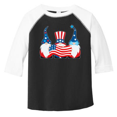 Cool Patriotic USA American Gnomes Toddler Fine Jersey T-Shirt