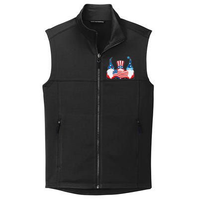 Cool Patriotic USA American Gnomes Collective Smooth Fleece Vest