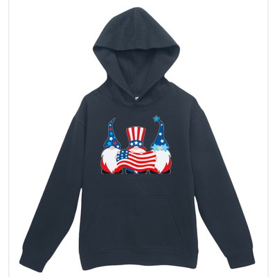 Cool Patriotic USA American Gnomes Urban Pullover Hoodie