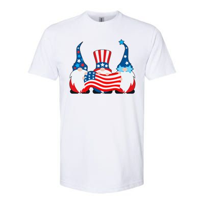 Cool Patriotic USA American Gnomes Softstyle® CVC T-Shirt