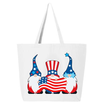 Cool Patriotic USA American Gnomes 25L Jumbo Tote