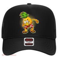 Cool Pineapple Dab High Crown Mesh Back Trucker Hat