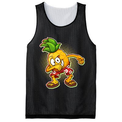 Cool Pineapple Dab Mesh Reversible Basketball Jersey Tank