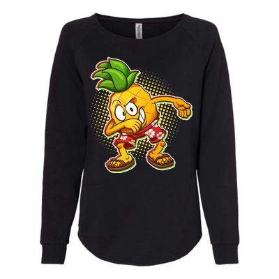 Cool Pineapple Dab Womens California Wash Sweatshirt