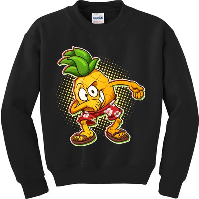 Cool Pineapple Dab Kids Sweatshirt