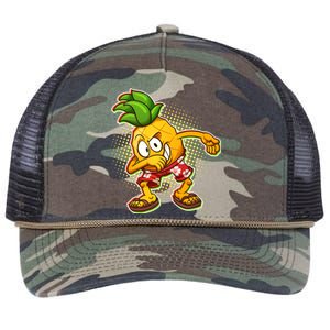 Cool Pineapple Dab Retro Rope Trucker Hat Cap