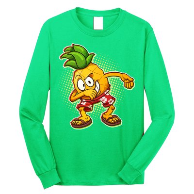 Cool Pineapple Dab Long Sleeve Shirt