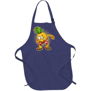 Cool Pineapple Dab Full-Length Apron With Pockets