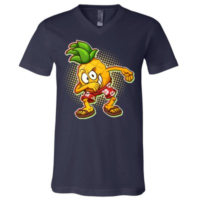 Cool Pineapple Dab V-Neck T-Shirt