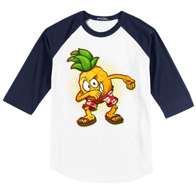 Cool Pineapple Dab Baseball Sleeve Shirt