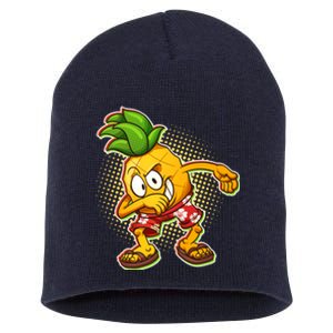 Cool Pineapple Dab Short Acrylic Beanie