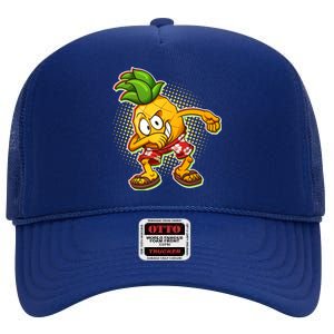 Cool Pineapple Dab High Crown Mesh Back Trucker Hat