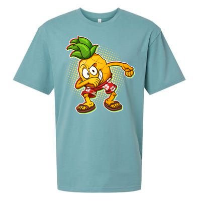 Cool Pineapple Dab Sueded Cloud Jersey T-Shirt