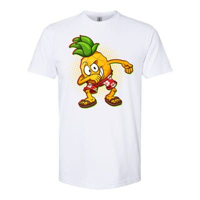 Cool Pineapple Dab Softstyle® CVC T-Shirt