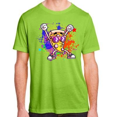 Cool Pizza Splatter Adult ChromaSoft Performance T-Shirt