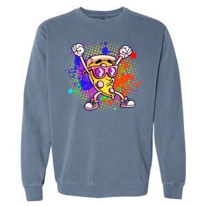 Cool Pizza Splatter Garment-Dyed Sweatshirt