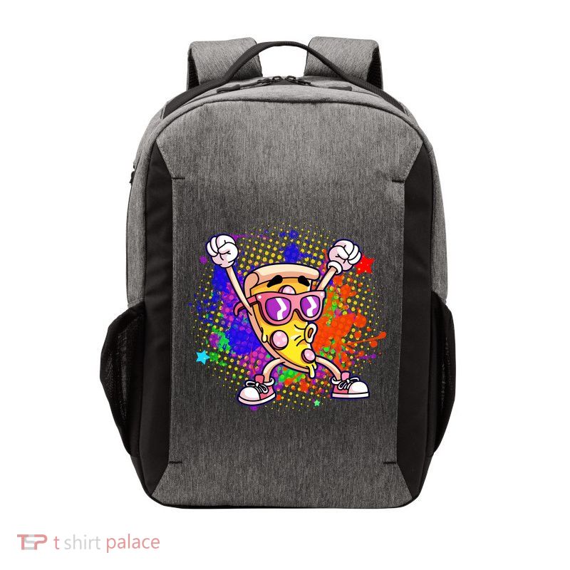 Cool Pizza Splatter Vector Backpack