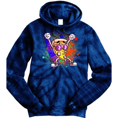 Cool Pizza Splatter Tie Dye Hoodie