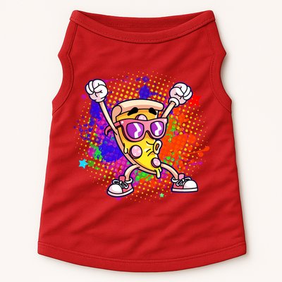 Cool Pizza Splatter Doggie Tank