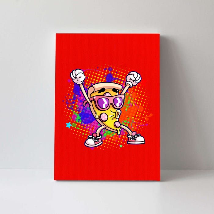 Cool Pizza Splatter Canvas